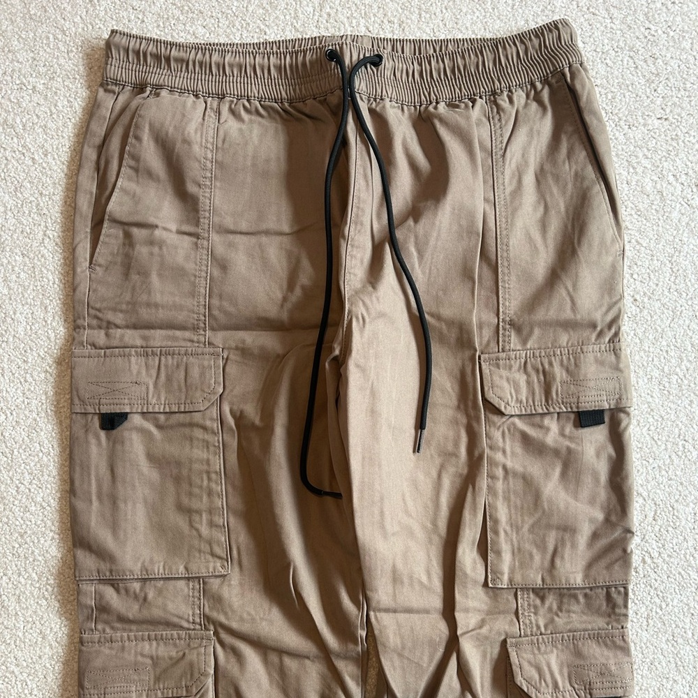 PacSun Tan Cargo Pants with Relaxed Fit